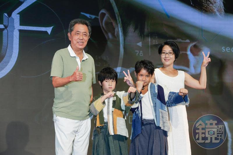 監製朱延平（左起）、釋小願、吳宗修、導演王毓琦，宣佈明年《小子》跟大家見面。