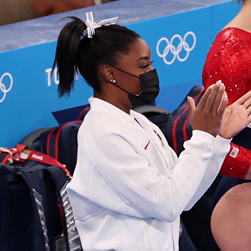 Simone Biles, Grace McCallum, Jordan Chiles, USA, 2020 Tokyo Olympics, Candids 