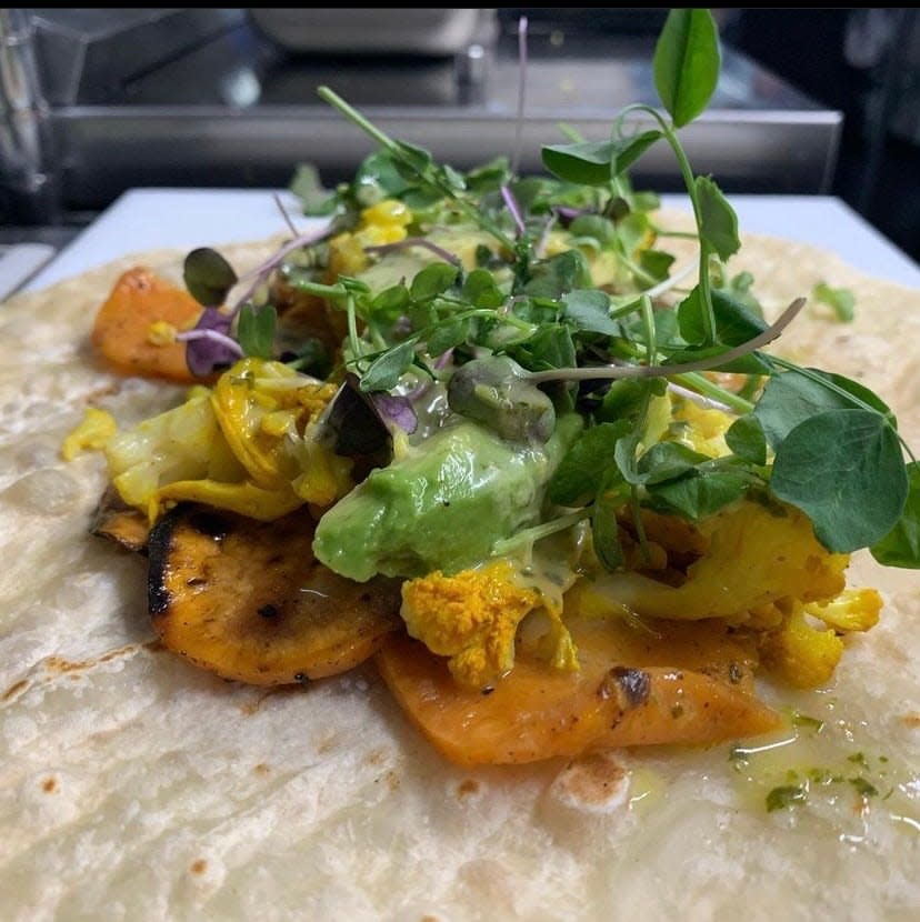 Vegan meals from the Indigo Chef are served at The Epochary Inn in Ambridge.