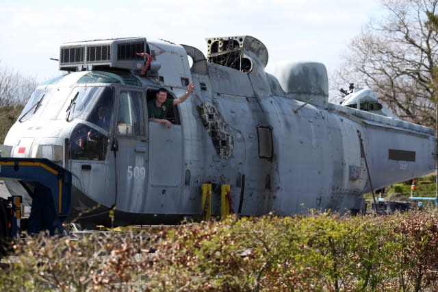 Sea King helicopter glamping accommodation