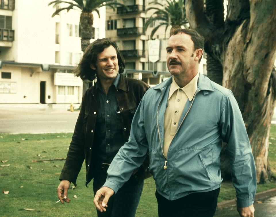 Kristofferson’s Pike is being blackmailed by Hackman’s bent cop to deal drugs (Columbia/Kobal/Shutterstock)