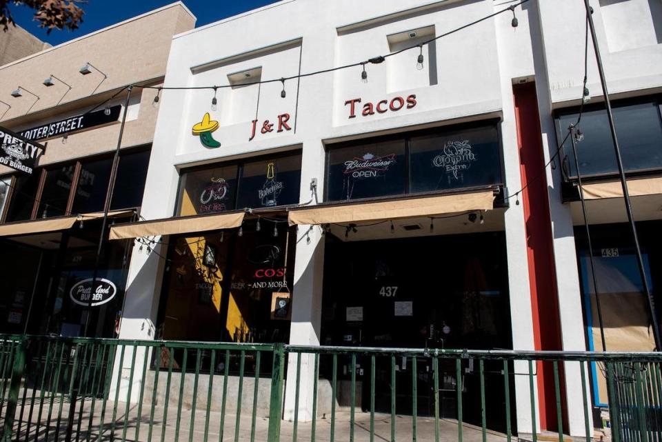 J&R Tacos, located at 437 W. Main Street in Merced, Calif., on Tuesday, Jan. 31, 2023, has closed after offering Mexican cuisine to the Merced community for more than 16 years, according to a social media post on the restaurant’s Instagram account. Andrew Kuhn/akuhn@mercedsun-star.com