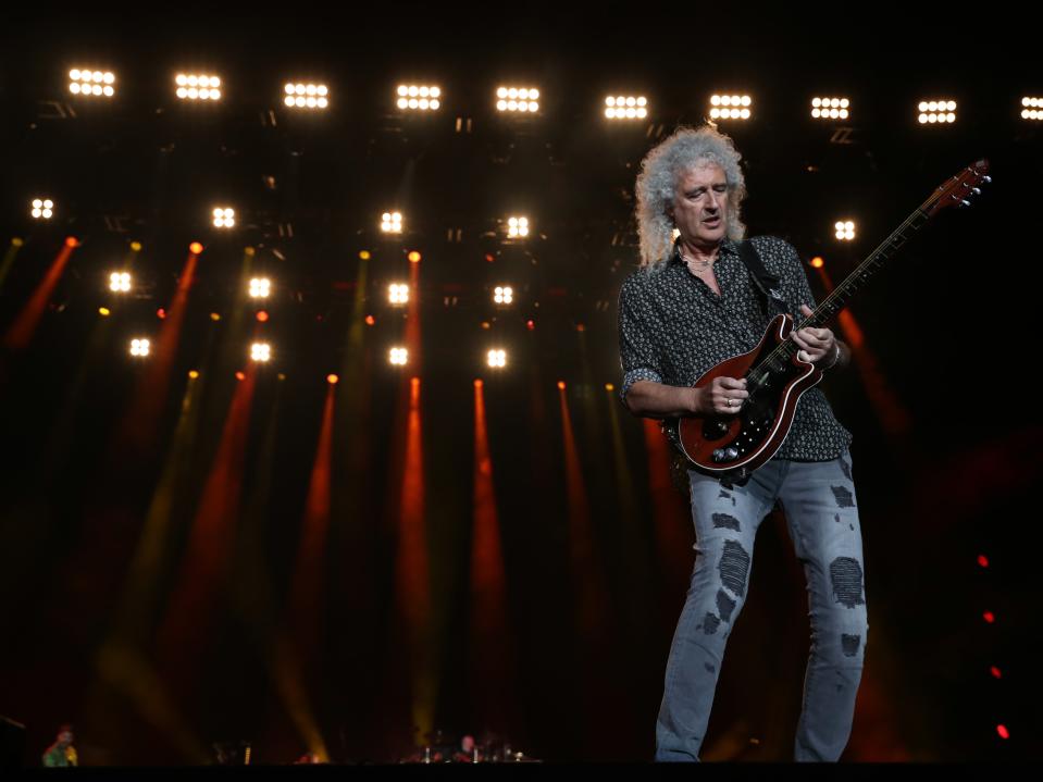 May on stage with Queen in February 2020 (Getty Images)