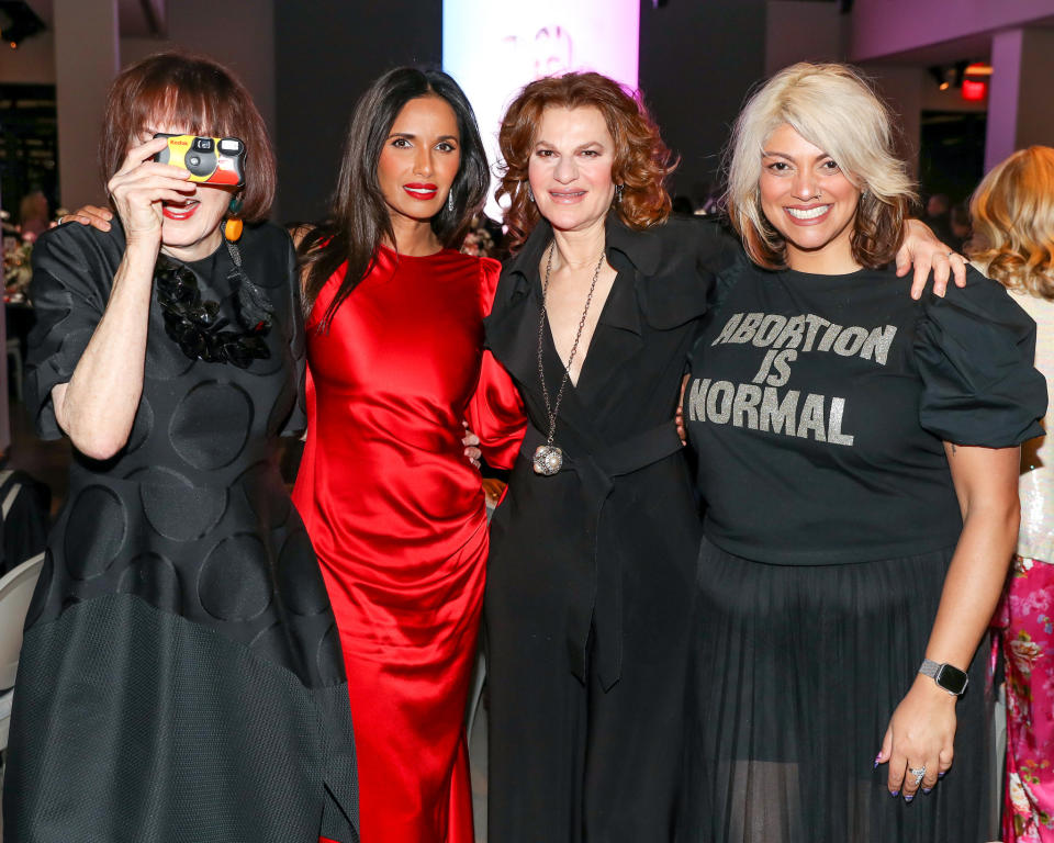 Marilyn Minter, Padma Lakshmi, Sandra Bernhard and Jasmine Wahi