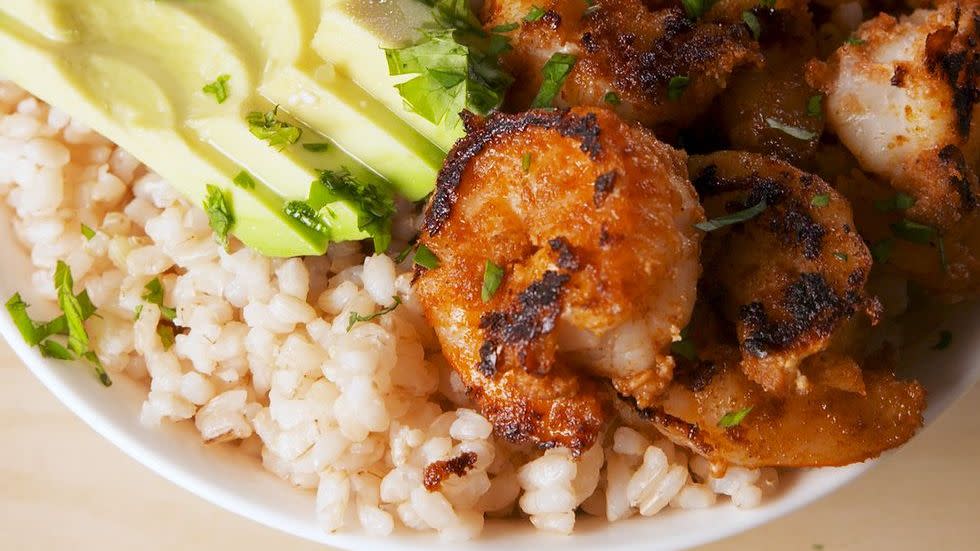 best healthy dinner recipes blackened shrimp bowl