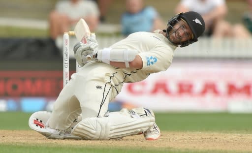 New Zealand captain Kane Williamson dodges a bouncer from England's Jofra Archer on day four of the second Test