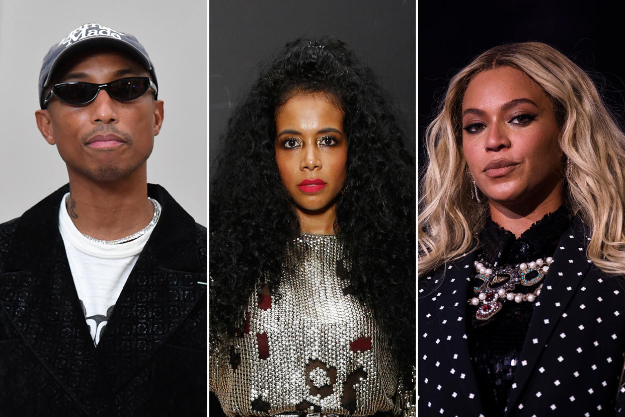 Kelis-sample-story-pharrell-and-beyonce - Credit: Stephane Cardinale - Corbis/Corbis via Getty Images; Cindy Ord/Getty Images for SMIRNOFF Vodka; Brooks Kraft/ Getty Images