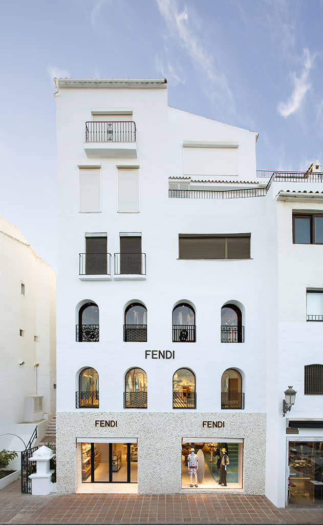 The exterior of Fendi’s new store in Puerto Banus in Spain. - Credit: SilviaRivoltella