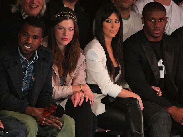 Kim Kardashian and Nori Supporting Kanye at Jimmy Kimmel Live