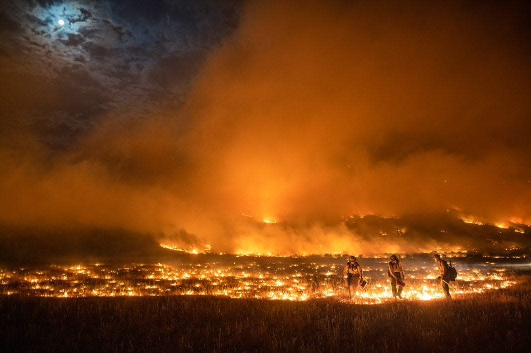 pine gulch fire Kyle Miller:Wyoming Hotshots