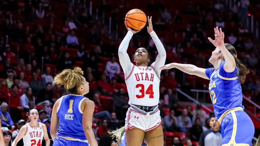 NCAA WBB. Utah Utes vs. UCLA Bruins at Jon M. Huntsman Center in Salt Lake City, UT on Monday, January 22, 2024. © Bryan Byerly