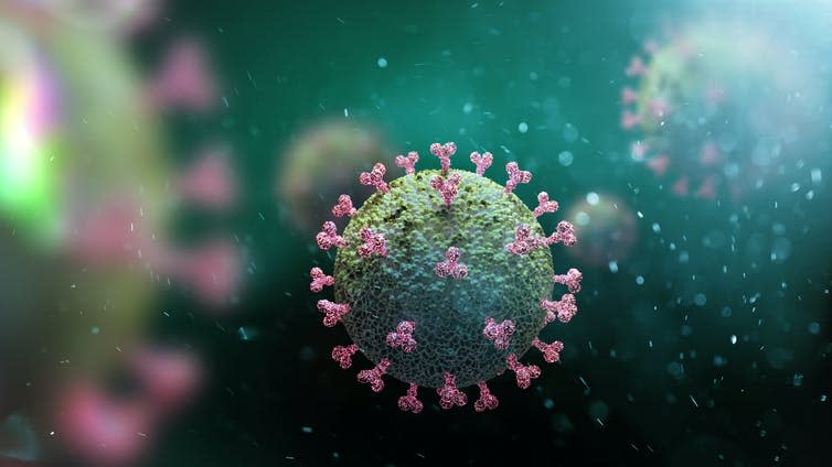 <span class="caption">Chinese AI tools are being used in the fight against COVID-19.</span> <span class="attribution"><a class="link " href="https://www.shutterstock.com/image-illustration/chinese-coronavirus-covid19-under-microscope-3d-1640566693" rel="nofollow noopener" target="_blank" data-ylk="slk:Shutterstock;elm:context_link;itc:0;sec:content-canvas">Shutterstock</a></span>