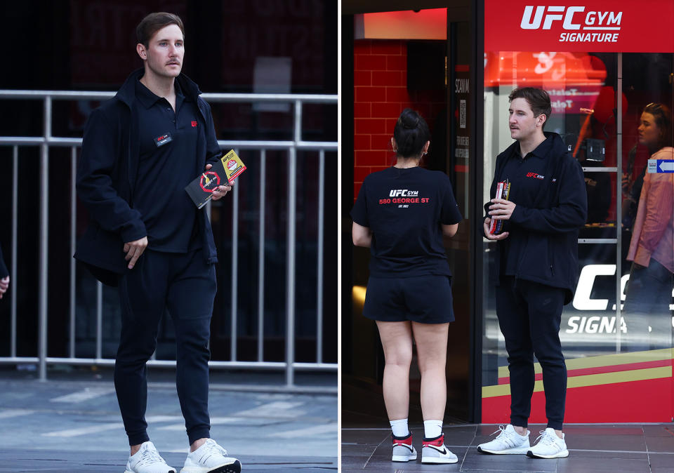 MAFS' Daniel seen handing out flyers outside UFC Gym