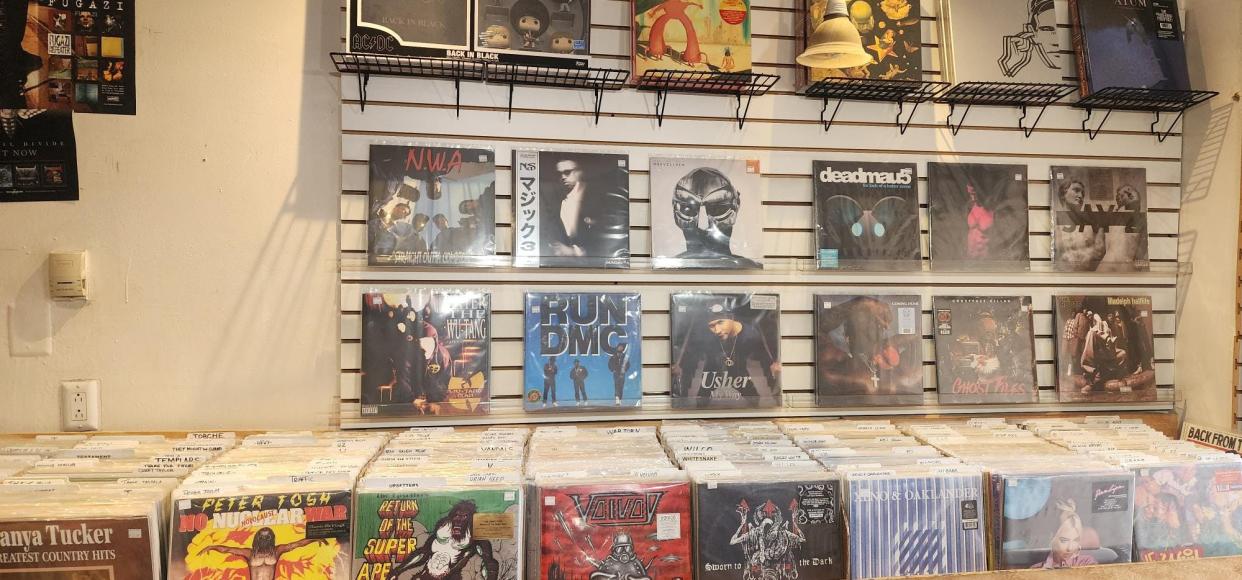 Records on display