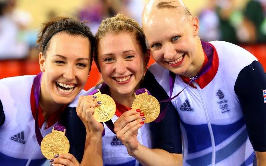 Dani King, Laura Kenny and Joanna Rowsell-Shand - Dani King to consider switching allegiance and for Wales at 2018 Commonwealth Games - Credit: Getty Images