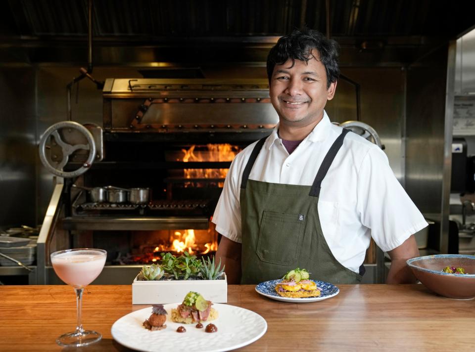 Chef Avishar Barua runs Agni, open for dinner Wednesday through Sundays at 716 S. High St. Agni's six-course tasting menu is available with vegetarian and gluten-free adjustments.