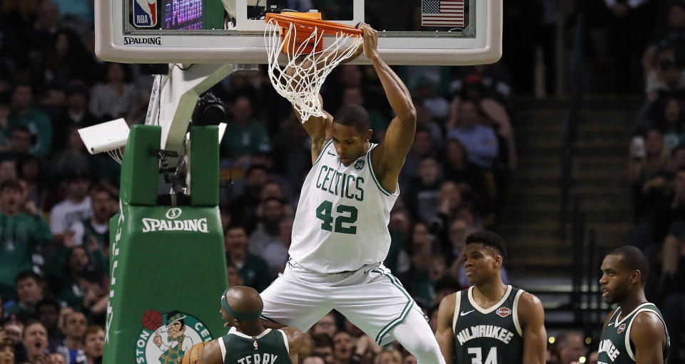 Al Horford can score when he needs to but is known for his defense. (AP)
