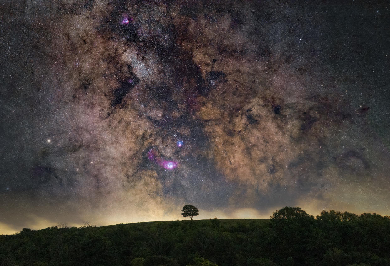 At Its Core by Carl Gough was runner-up in the South Downs Starry Skyscapes category (Carl Gough/SDNPA/PA)