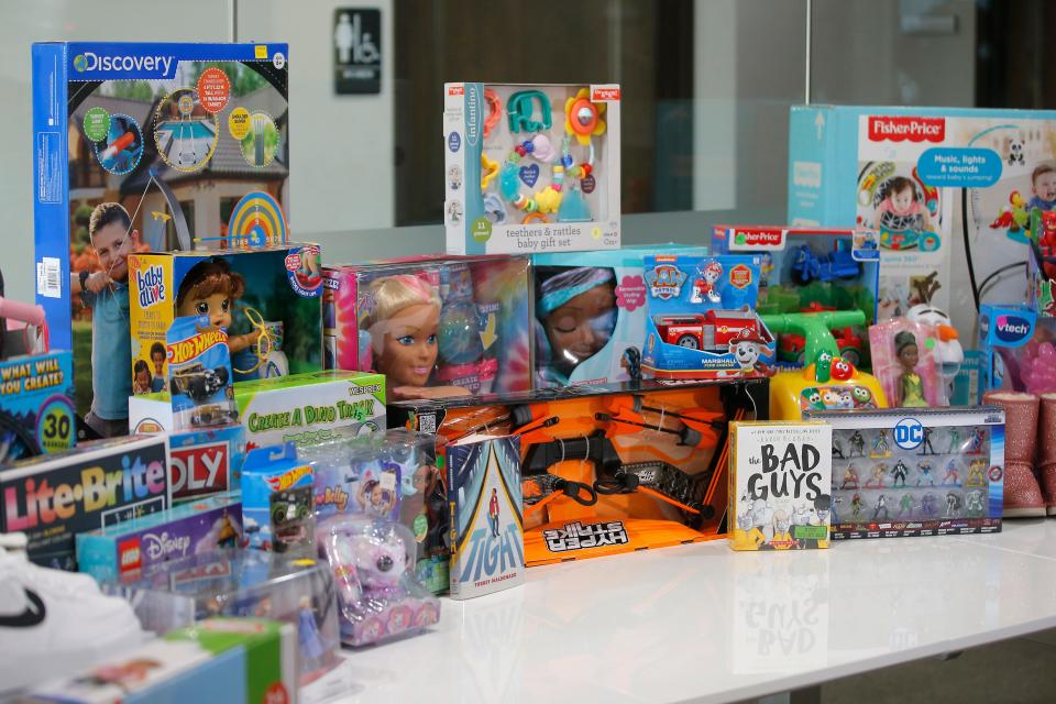 Donated toys are pictured on Nov. 30 inside The Anna's House Foundation in Edmond.