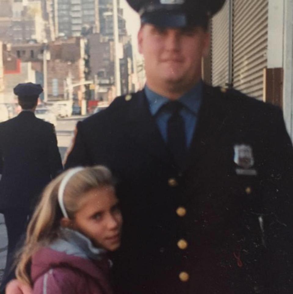 NYPD officer Anthony Dwyer, with his younger sister, Maureen. Courtesy of Maureen Brisette