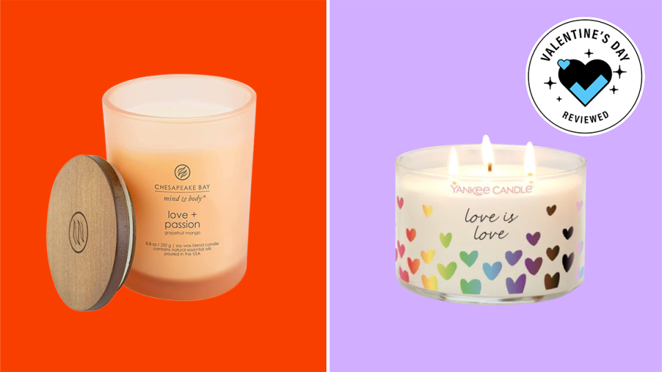 Cozy gifts for Valentine's Day: a scented candle