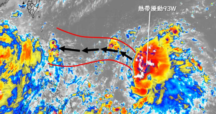 熱帶擾動生成有無成颱機會，目前還有待觀察中。（圖／翻攝「天氣風險公司」臉書)