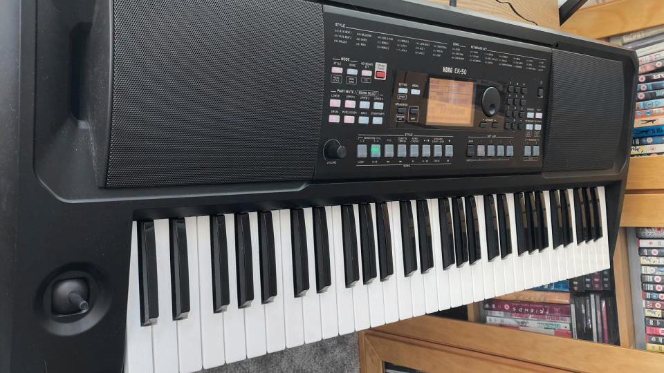 Korg EK-50 review: Photo of the Korg EK-50 in a living room