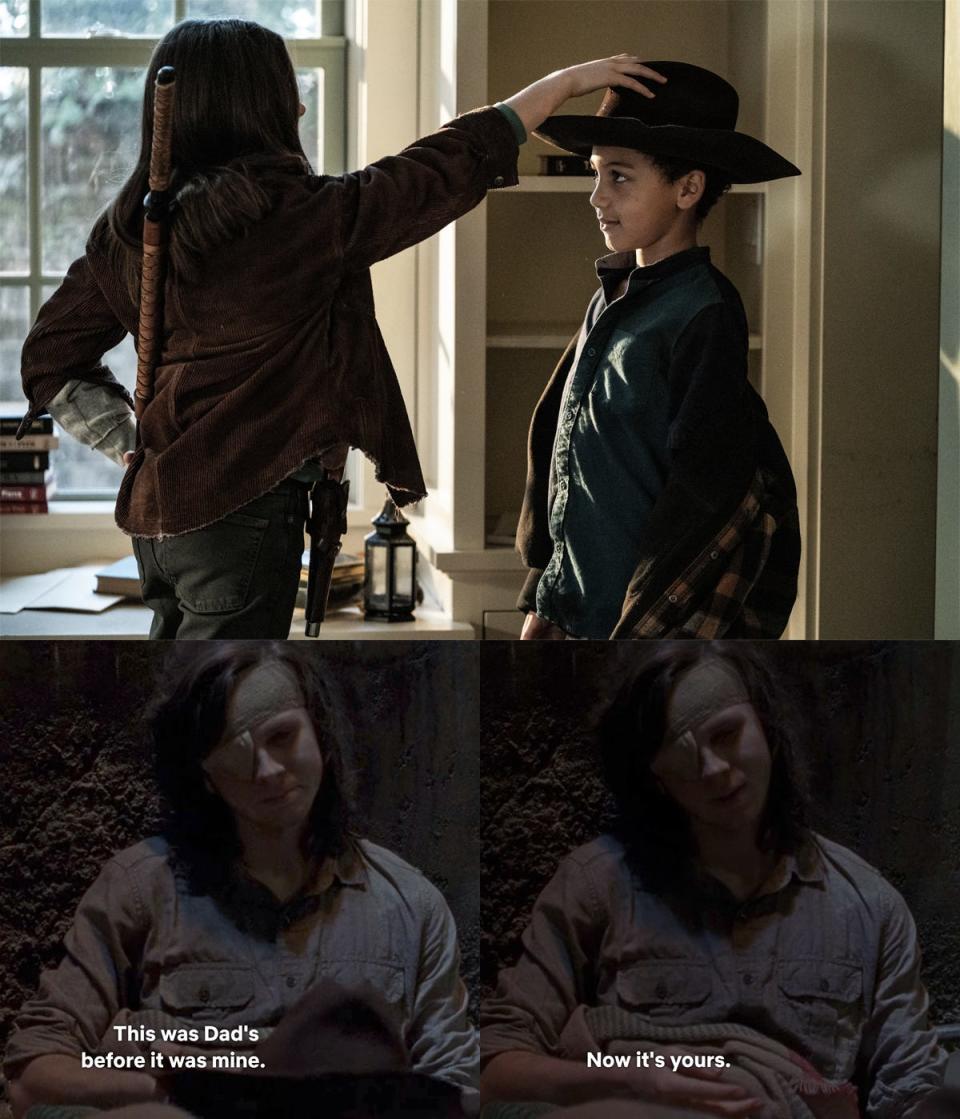 TWD 1123 Rick's hat changes hands again