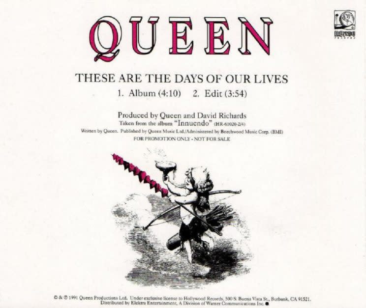 1992 – Queen, These Are The Days Of Our Lives