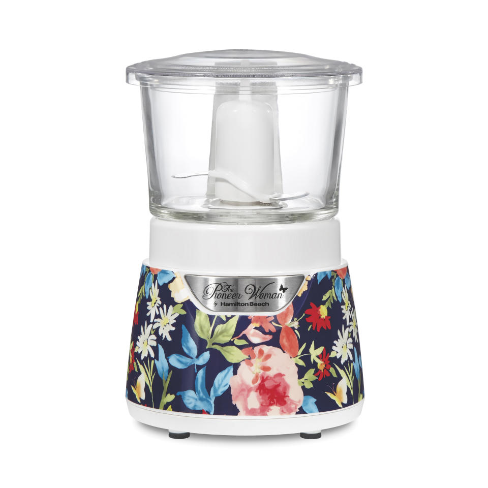 Pioneer Woman 3-Cup Stack and Press Glass Bowl Chopper (Photo: Walmart)
