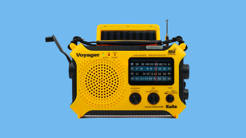 Stay in the know this hurricane season with this solar radio, on sale now at Amazon.