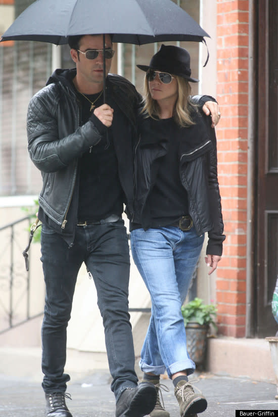 Jennifer Aniston is morphing into her new man, Justin Theroux
