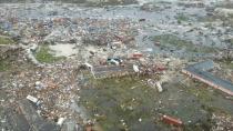 An aerial view of devastation after hurricane Dorian hit the Abaco Islands in the Bahamas