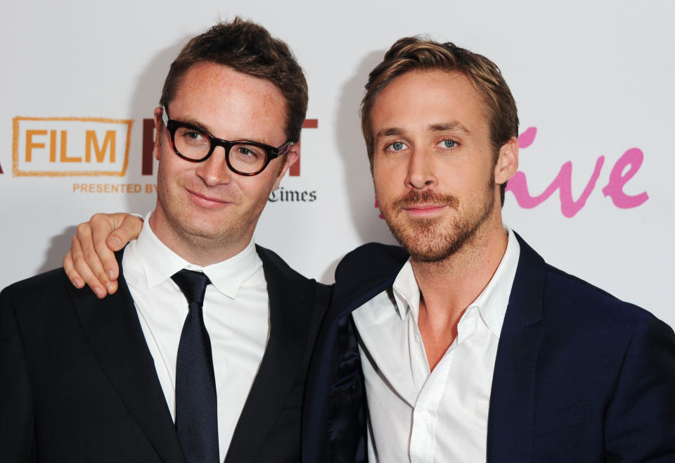 LOS ANGELES, CA - JUNE 17:  Director Nicolas Winding Refn and actor Ryan Gosling arrive at the  "Drive" Gala Premiere during the 2011 Los Angeles Film Festival at Regal Cinemas L.A. Live on June 17, 2011 in Los Angeles, California.  (Photo by Alberto E. Rodriguez/WireImage)