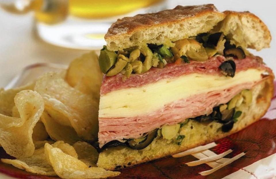 Tailgate Muffuletta Sandwich