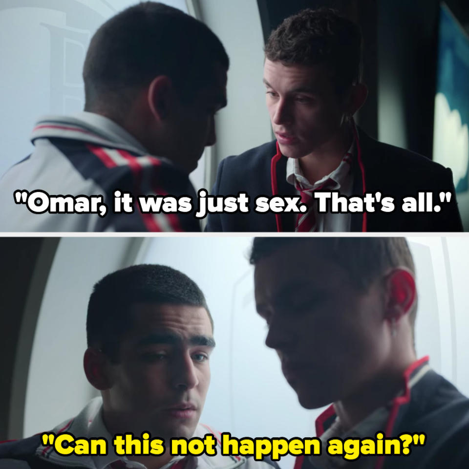 Ander: "It was just sex"; Omar: "Can this not happen again?"