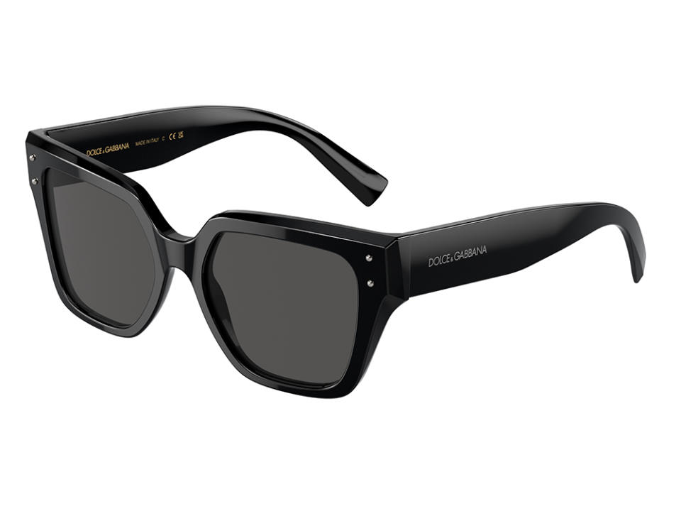 Dolce & Gabbana D&G Sharped Sunglasses in Black Acetate