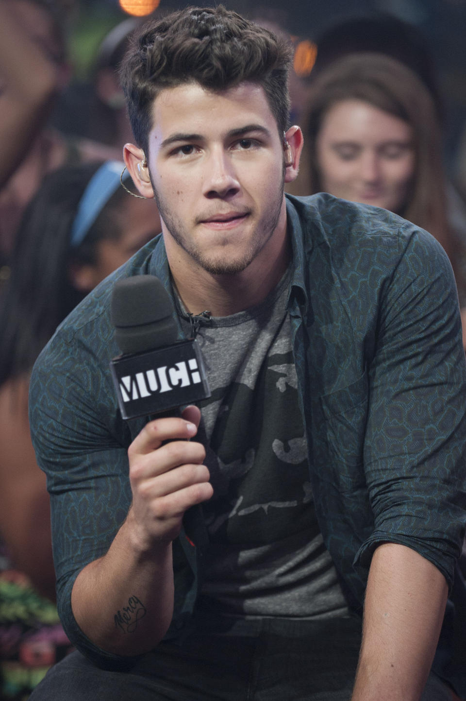 Nick Jonas is seen at Live at Much With Jonas Brothers at the MuchMusic Headquarters on Wednesday, July 17, 2013, in Toronto, Canada. (Photo by Arthur Mola/Invision/AP)