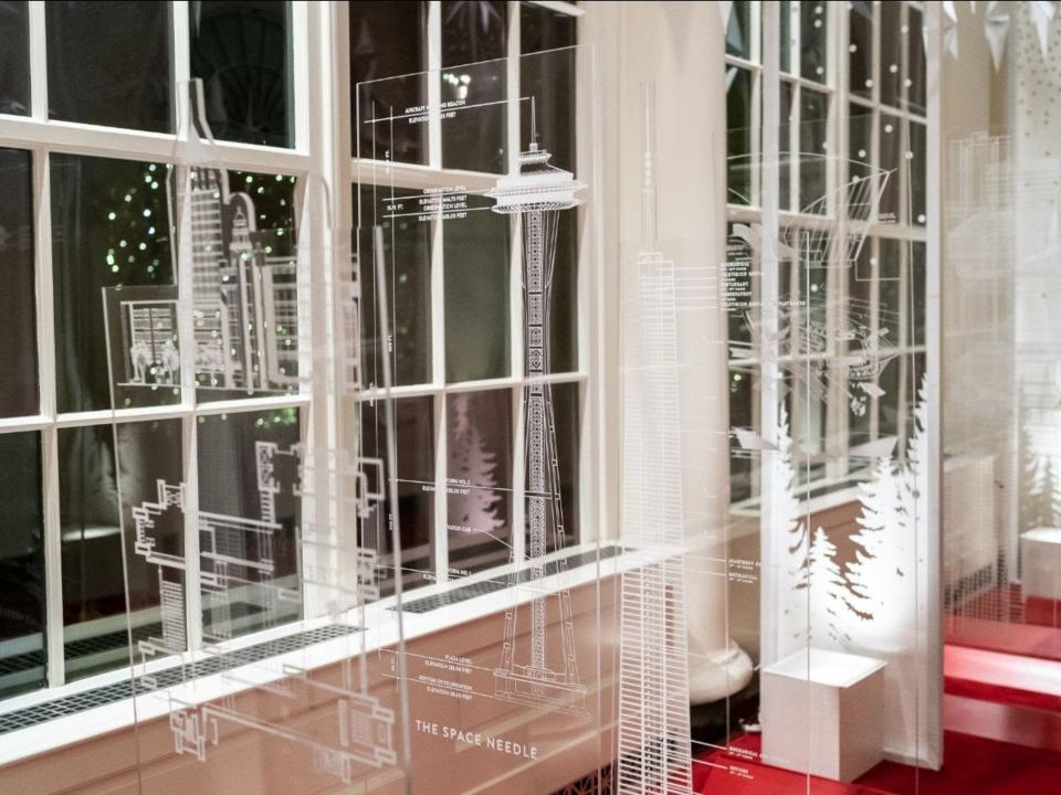 American landmarks on display in the East Colonnade.