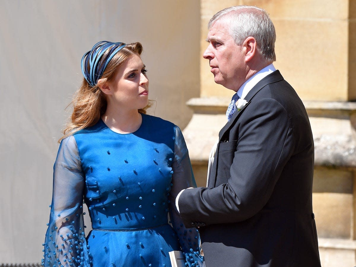 Princess Beatrice and Prince Andrew 2018