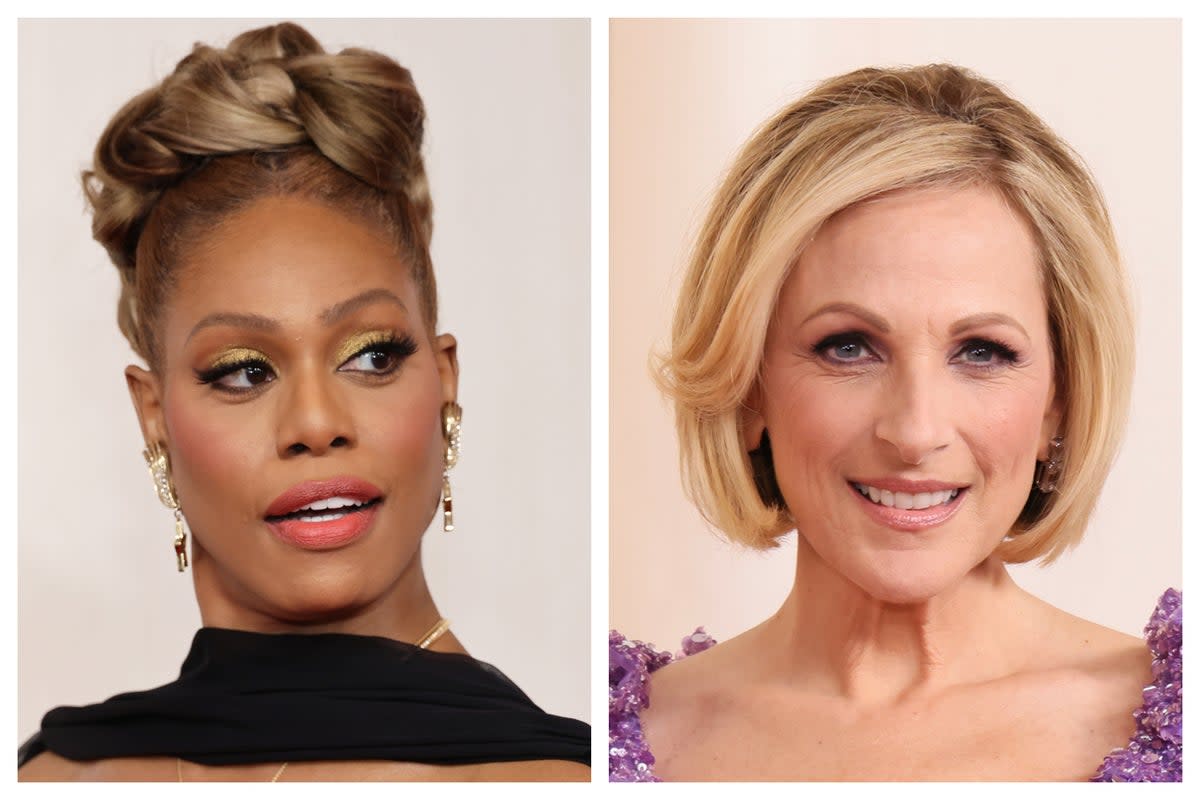 Laverne Cox (L) and Marlee Matlin (R) (Getty)