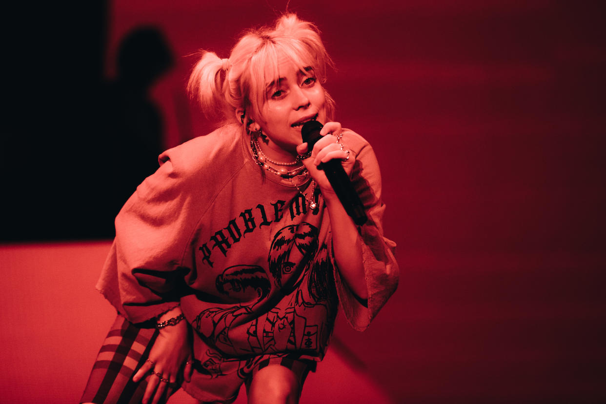 AUSTIN, TEXAS - OCTOBER 02: Billie Eilish performs onstage during Austin City Limits Festival at Zilker Park on October 02, 2021 in Austin, Texas. (Photo by Rich Fury/Getty Images)