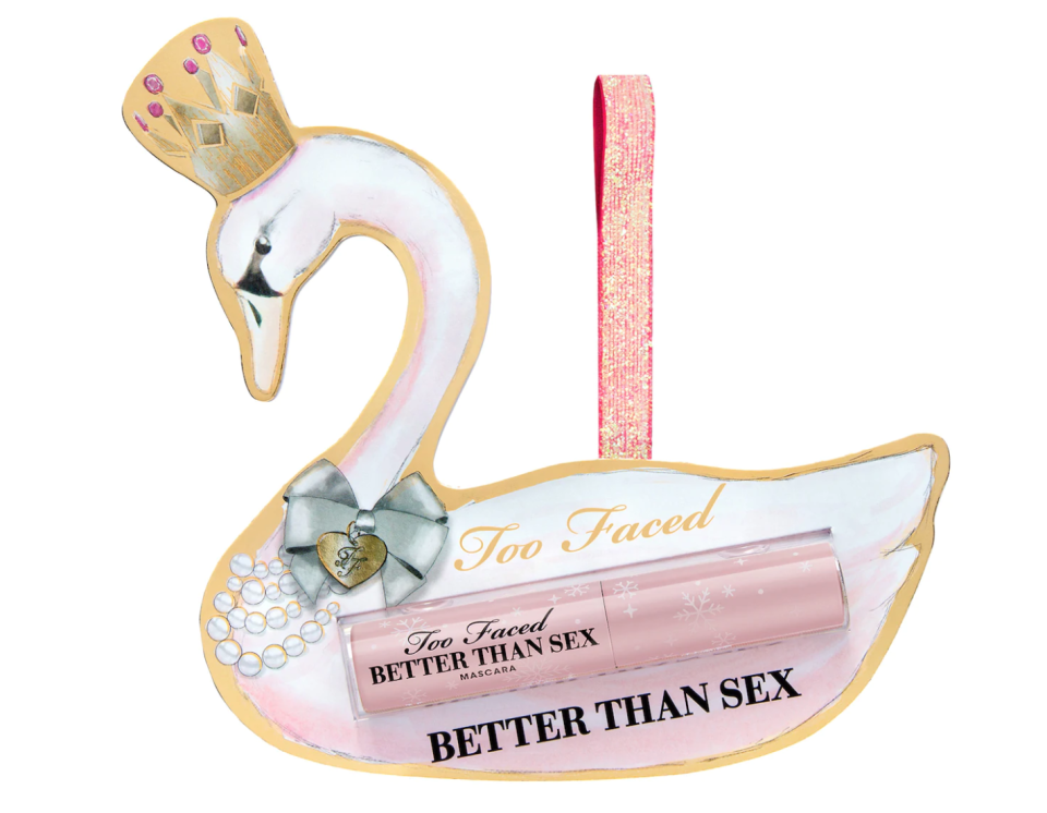 Too Faced Mini Better Than Sex Mascara Ornament. Image via Sephora.