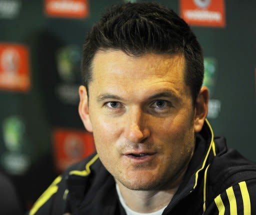 South Africa's Test cricket captain Graeme Smith speaks at an arrival press conference in Sydney, on October 29. South Africa, the world number one Test cricket side play their first Test against Australia in Brisbane, starting on November 9