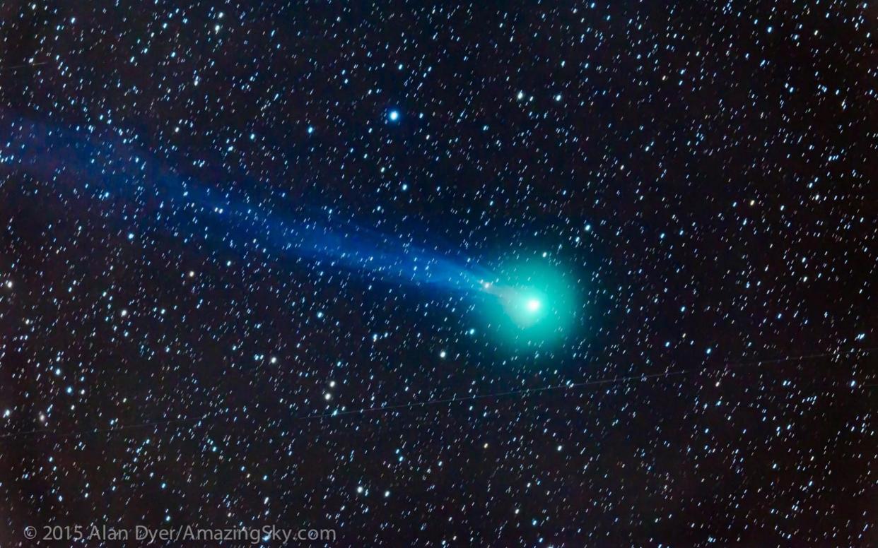 Lovejoy comet which made its closest approach to Earth in 2015, providing amateur astronomers with a once-in-a-lifetime opportunity that would not come again for 8,000 years - PA