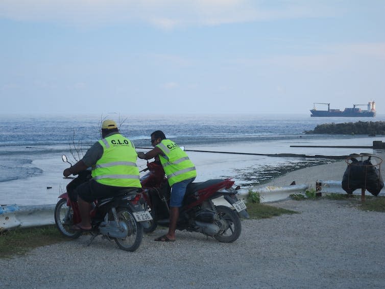 <span class="caption">Community Liaison Officers in Nauru.</span> <span class="attribution"><span class="source">Julia Morris, 2016.</span></span>