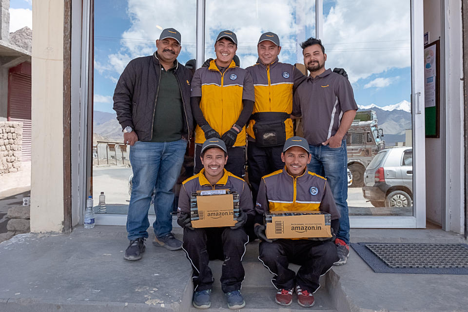 Amazon’s Incredible Himalaya delivery team. (Amazon)