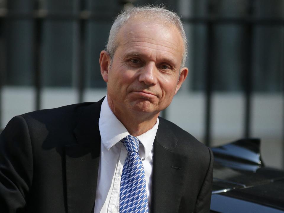 In this file photo from 2018, Lidington arrives at 10 Downing Street (AFP via Getty Images)
