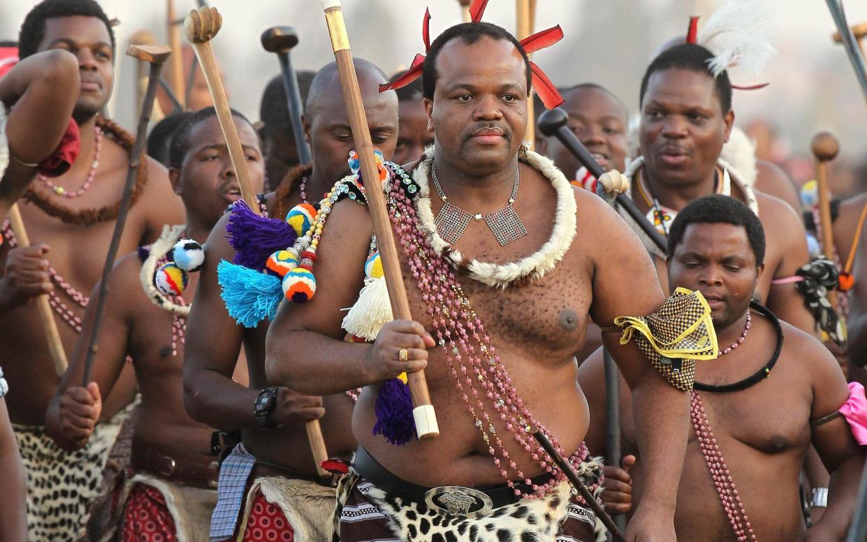 Eswatini's King, Mswati III - AP Photo/Themba Hadebe, File