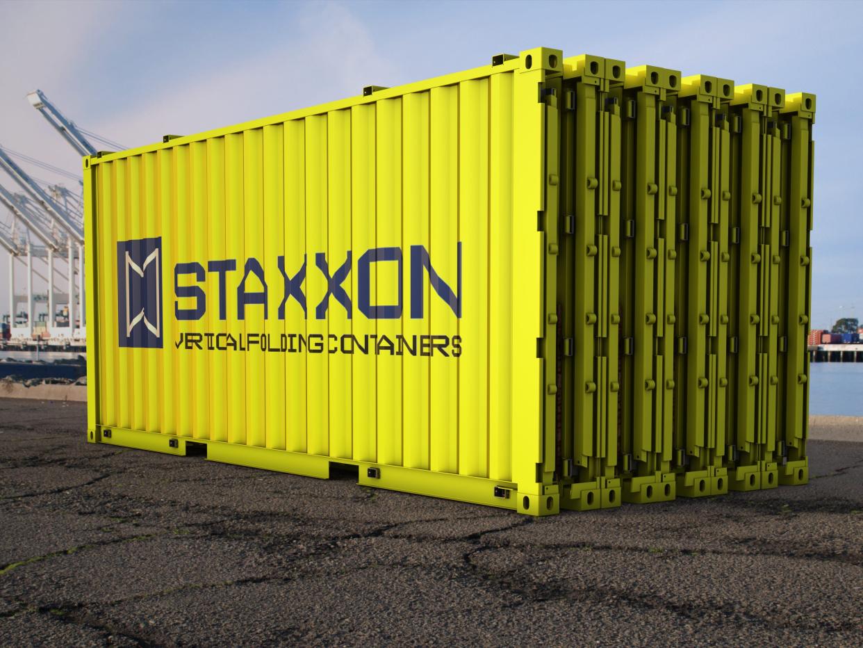 Staxxon foldable shipping containers